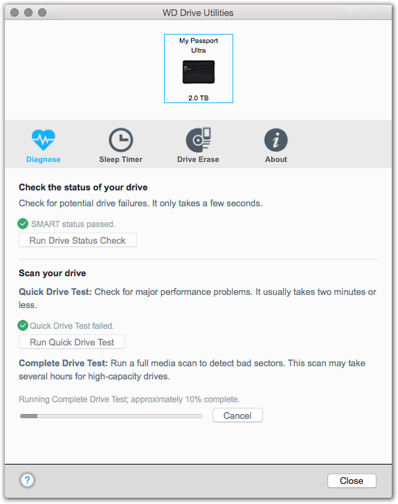 my passport for mac cannot erase disk utility